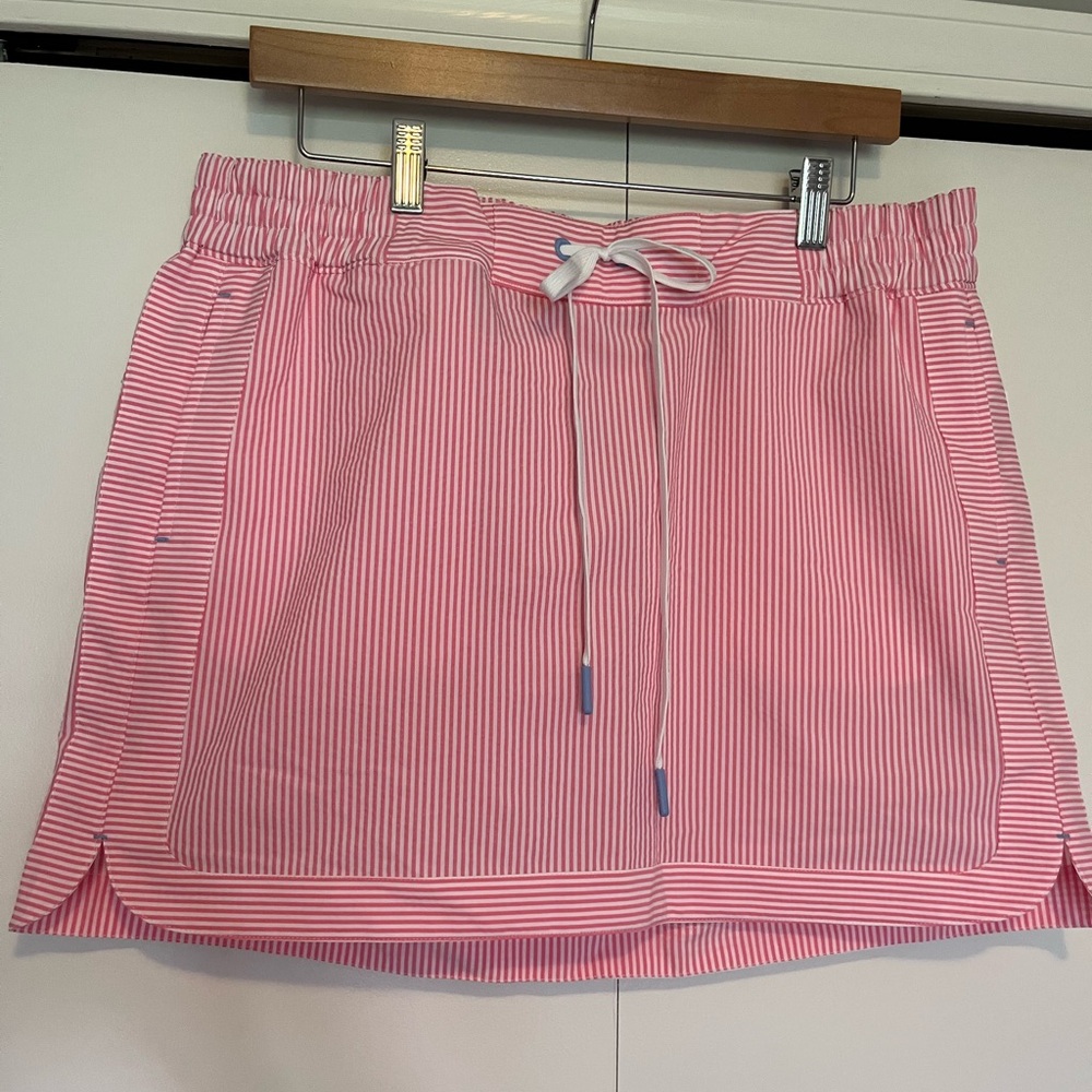 Vineyard Vines Pink and White Striped Skirt